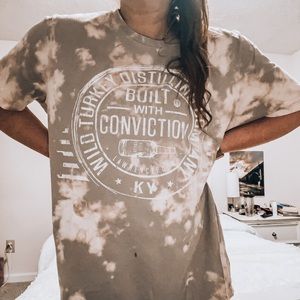 Wild Turkey Bourbon Bleach Dye T-shirt